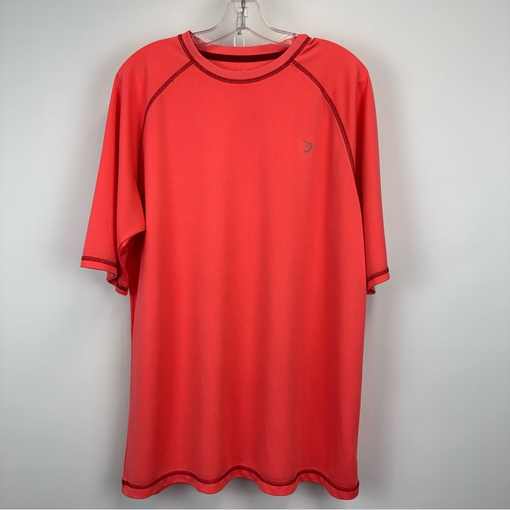 Reel Legends Short-Sleeve Crew Neck T-shirt Coral Men's Size L